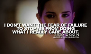 emma watson fear quotes