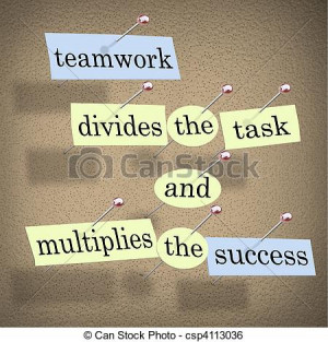 ... The Task And Multiplies The Success - Quote From Teamwork Quotes