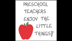 Preschool Teacher Magnet Quote, Pre-K, nursery school educators, red ...