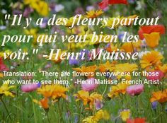 Inspirational French quote about optimism and having a good outlook on ...