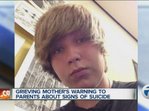 Grieving mother's warning to parents about signs of suicide