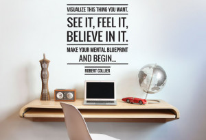 Robert Collier Visualize Quote Wall Sticker