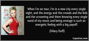 More Hilary Duff Quotes