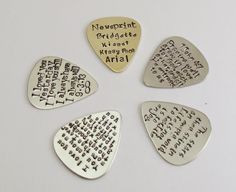 Love Quotes Guitar Pick Customize yours with your own favorite or ...