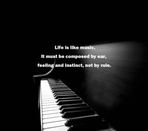 ... Love: Life Is Like Music Quote By Samuel Butler And The Piano Picture