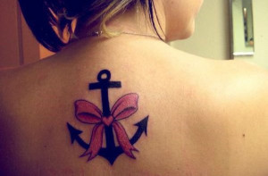 35 back tattoos anchors ancora bows tattoo for girls