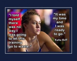 Katie Hoff Poster Olympic Swimming Champion Photo Quote Fan Wall Art ...