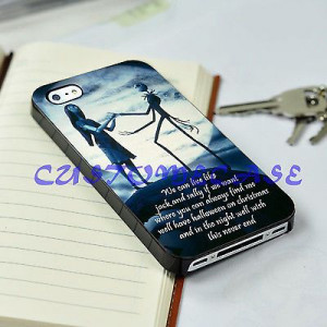 iPhone 5 cases,Jack skeleton and sally love quotes for iPhone 5