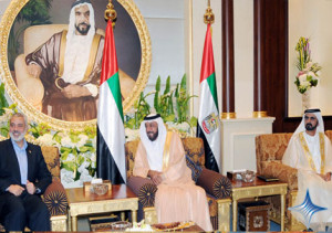 Khalifa meets Ismail Haniyeh in presence of Mohammed bin Rashid and ...