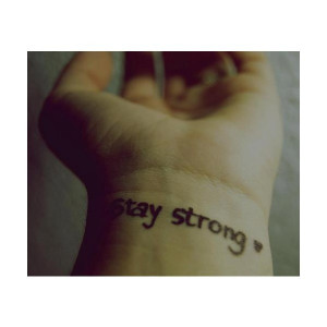 stay strong | Tumblr liked on Polyvore
