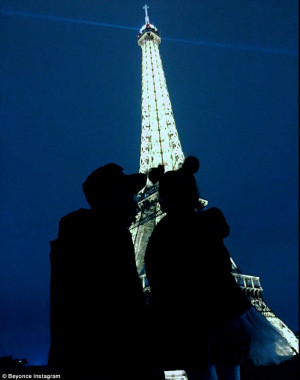 ... Eiffel Tower, which is all lit up, the two-and-a-half-year-old fixated