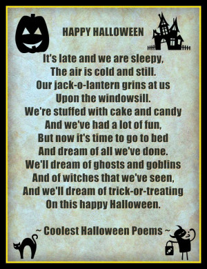 Sharing a Halloween poem!