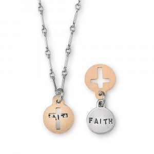 Faith, Inspirational Quote Necklace Jewelry