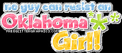 Oklahoma Girl Glitter Graphic