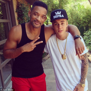Me and uncle Will!' Justin Bieber shares a photo of himself with his ...