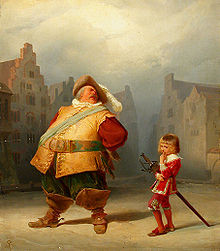 Adolf Schrödter: Falstaff and his page