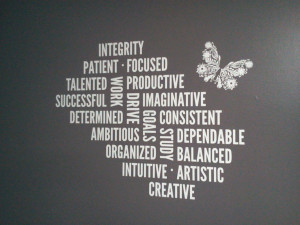 Positive Words Vinyl Art - Wall Decals & Wall Words