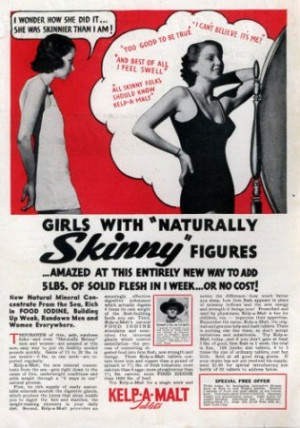 1940s ads: Fat-shaming is rooted in skinny-shaming