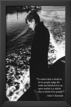 John F Kennedy was an amazing man with man inspiring things to say.