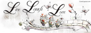 Live Laugh Love Facebook Cover Layout
