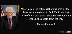 is that it is possible that if chemicals are related to Gulf War ...