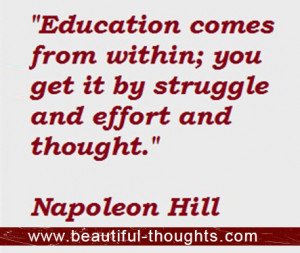 Education Comes From Within You