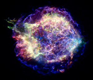 Supernova Cassiopeia A: This image from the orbiting Chandra x-ray ...