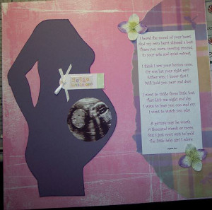 Pregnancy Scrapbook Pages