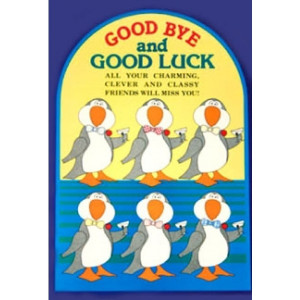 Goodbye and Good Luck Cards
