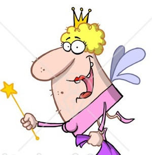 ... -Blond-Fairy-Godmother-Or-Tooth-Fairy-Flying-With-A-Wand-And-Bag