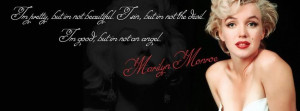 Quote Marilyn Monroe Angel Facebook Timeline Covers