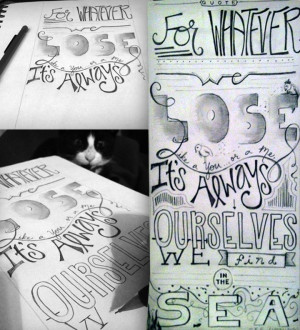 typography, handwritten, quote, doodle