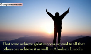 lincoln quotes success