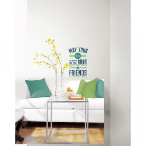 Room for Friends Quote Peel and Stick Wall Decals
