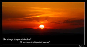 Sunset + Quote by ervin21