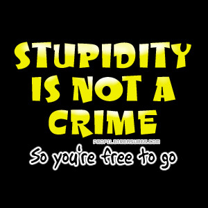 Stupidity..