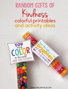 Spring Random Acts of Kindness printables... turn simple treats into ...