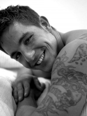 Guys with tats and that smile, what a combo.! Sexy!