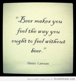 Henry Lawson Quote Beer...