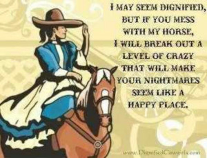 Don't mess with my horse