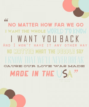 music / Made In The USA - Demi Lovato lyrics