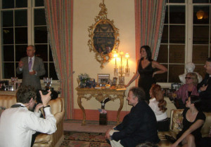 ... the birthday girl, Jolie Hunt, at Georgette Mosbacher's last night