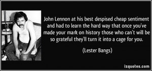 at his best despised cheap sentiment and had to learn the hard way ...