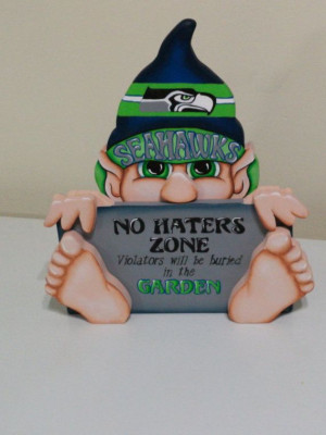 Seattle Seahawks inspired gnome funny sign by WOODLANDCRITTERS, $50.00