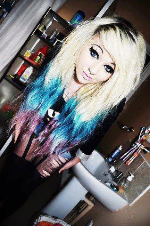 swag cute pretty girl hair colour swaggy