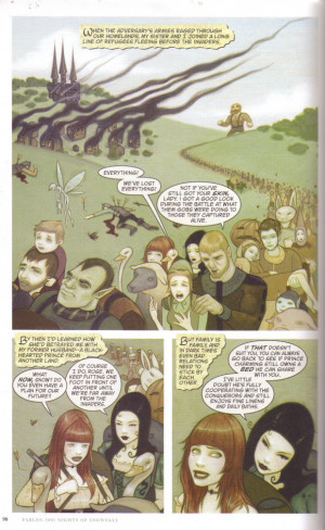 ... the lines, Day 186: Fables: 1001 Nights of Snowfall, “Diaspora