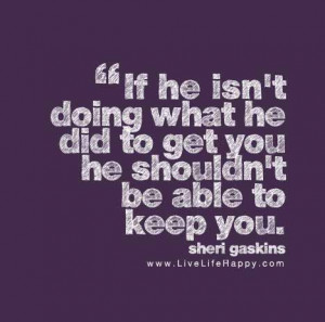 If he isn’t doing what he did to get you he shouldn’t be able to ...