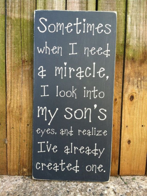 When I Need a Miracle Son Subway Sign by ExpressionsWallArt, $49.00