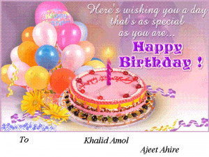 Wish You Happy Birthday 22 Feb 2012