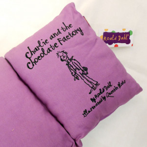 Charlie and the Chocolate Factory Book Cushion